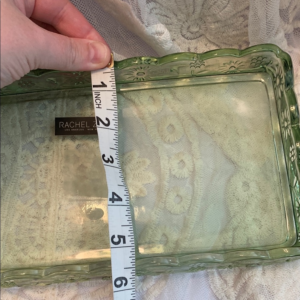 Rachel Zoe Green Glass Bath Tray/Jewelry Dish - Picture 6 of 9